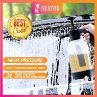 2Litre Foam Wash Car Spray Bottle High Pressure Spray Gun Manual Air Pressure Water Jet For Garden Car Wash Bubble Spray