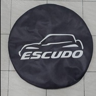 penutup atau pelindung ban cadangan mobil escudo bahan kulit sintetis - ban 205/70 r15 oscar super