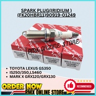 TOYOTA LEXUS GS350,IS250/350,LS460,MARK X GRX120/GRX130 SPARK PLUG (IRIDIUM)(FK20HBR11)(90919-01249)