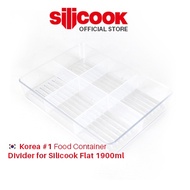 Silicook Korea Divider Food Container Flat 1900ml