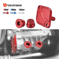 BEVINSEE Oil Thermostat Housing Plugs Billet Aluminum for N54 N55 S55 Engines for BMW E90 E92 E93 E9