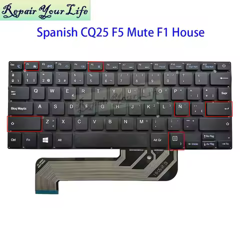 Spanish Keyboard For Compaq Presario 420 CQ25 CQ-25 PRIDE-K3305 MB27716023 YMS-0186-A XK-HS002 SP ES