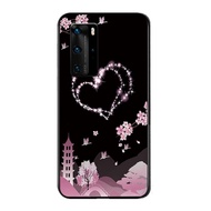 READY STOCK HUAWEI P40 现货华为P40黑色手机壳 P40爱心手机壳