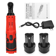 12V Rechargeable  Electric Wrench 3/8" Cordless Ratchet Scaffolding 65N.m Right Angle Wrench Tools w