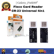 Fleco Card Reader CR-23 Universal 4in1 High Speed Data Transfer For All Memory Card Up To 512GB [GLX