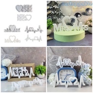 Un* Wedding Decoration Resin Mould for Mr Mrs Table Sign Crafting