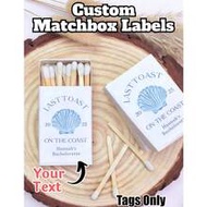 Custom Matchbox Labels - Personalized Matchbox Stickers, Customizable With Your Exclusive Designs. S
