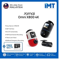 70mai Dash Cam Omni X800 4K | 360° Full View | 4K 60FPS | AI Motion Detection 2.0 | Voice Control