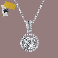 Including GRA Certificate 3 Carat Moissanite Necklace for Women Pt950 Platinum Clavicle Chain