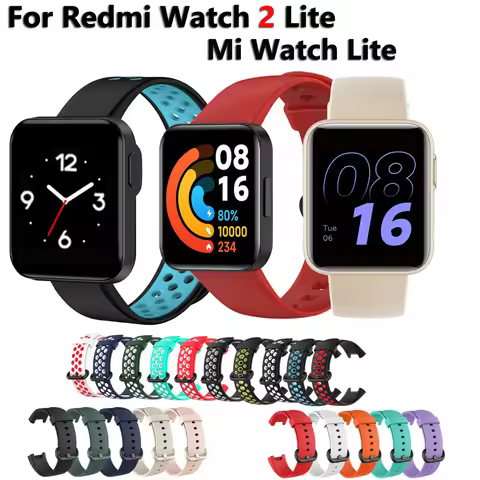 Silicone Strap For Redmi Watch 2 Lite Strap Smart Watch Replacement Bracelet Wristband For Xiaomi Mi