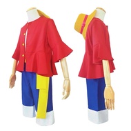 One Piece Luffy Costume Monkey D Luffy New World Costume Outfits for Halloween & Cosplay