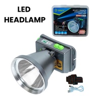 BM-999 Headlamp Rechargeable Portable Headlight Outdoor USB Type -C Adjustable Headlamp Lampu Kepala