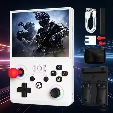 2026 Upgraded R36MAX2 Retro Handheld Game Console 4.5" HD 1024×768 Display Open Source Portable Pock
