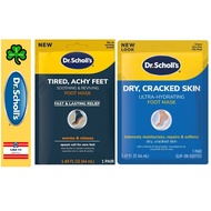 ☘️ Dr. Scholl's® Tired, Achy Feet Soothing & Reviving Foot Mask  / Dry, Cracked Skin Ultra-Hydrating