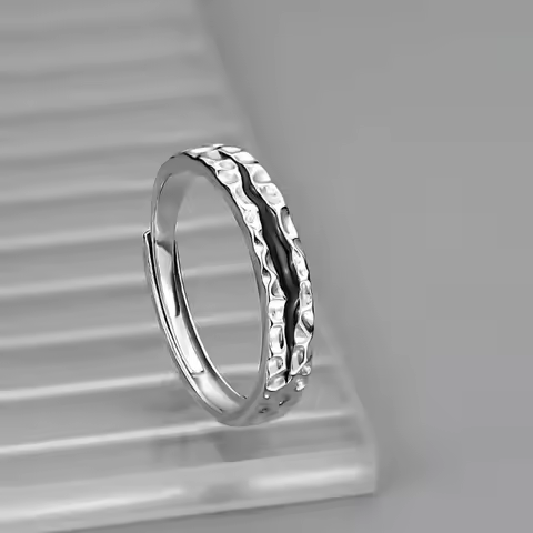 Adjustable Abyssal Rift Ring, Stainless Steel Punk Jewelry for Women Men, Comfort Fit Daily Wear Gif