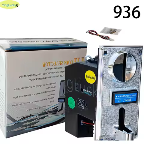 JY936 New Version Multi-Currency Coin Acceptor 2 Euro Coin Pusher Accepts Six Types of Foreign Coins