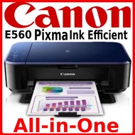 Canon PIXMA E560/E560RAll-in-One Printer with WiFi (Use ink PG89 CL99)