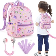 Accmor Toddler Backpack Leash, Cute Unicorn Baby Backpacks with Anti Lost Wrist Link, Mini Kids Back