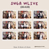 Suga_BTS Dday Wlive (25.4.23) Fanmade (Unofficial) Photocards