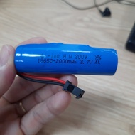Cell pin 3.7v 18650 2000mah cổng nối SM dùng cho xe mô hình điều khiển