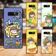 Samsung Note 8 Black Bezel Phone Case Cute Rojump Girl