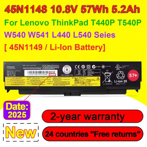 DODOMORN 45N1148 Laptop Battery For ThinkPad T440P T540P W540 W541 L440 L540 Series 45N1146 45N1147 