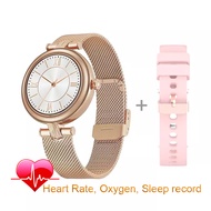 Fashion H18 Smart Watch Women Female Luxury Round Screen Fitness Dial Call Lady Girl Health Bracelet