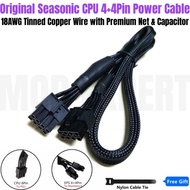 Genuine Seasonic CPU 8Pin 4+4Pin EPS12V CPU Power Cable Braidne for PRIME GX-1000, GX-850, GX-750, G