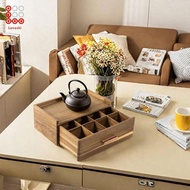 Lovoski Wooden Tea Bag Organizer Elegant Tea Station Chest for Kitchen Pantry Office