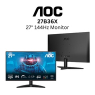 AOC 27B36X 27” Flatscreen Monitor IPS Panel 144Hz /4ms GtG/Adaptive Sync/ HDMI DP/ HDR10 mode / flic