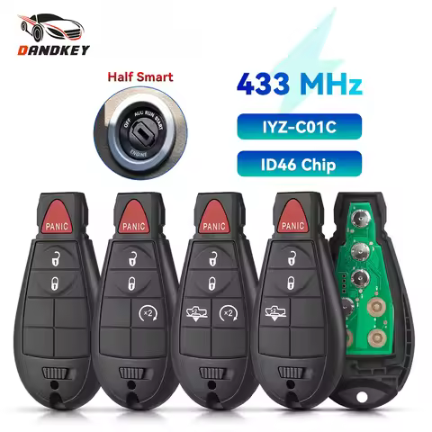 KEYYOU Smart Remote Key 433Mhz For Dodge Grand Caravan Journey 2008 2009 2010 2011 2012 2013 M3N5WY7