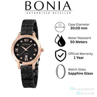 [Official Warranty] Bonia BNB10566-2033 Jam Tangan Bonia Women's 30mm Stainless Steel Watch Water Re