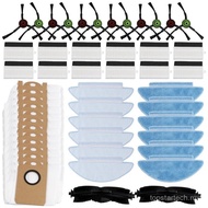 For ILIFE T10s / Aonus I8 Robot Vacuum Replacement Main Roller Side Brush Hepa Filter Mop Cloth Dust