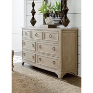 M-8/ Lepin Sumei Retro Solid Wood Chest of Drawers Bedroom Storage Cabinet French Simplicity Bedside Cabinet with Drawer