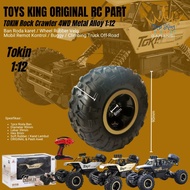 Rubber Wheel Tires Wheel Rubber Rims RC TOKIN Rock Crawler 4WD Metal 1:12 TOY KING Original RC PART 