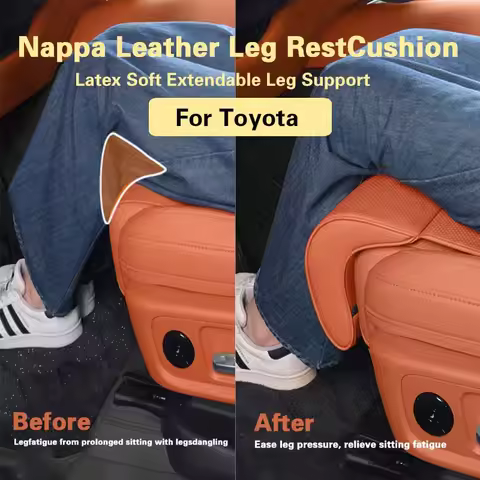 Toyota Seat BZ5 Extender For Toyota BZ5 Car Seat Rest Cushion Nappa leather Seat Extender Leg Cushio