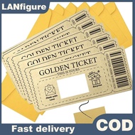 VastCourse -off Card Raffle Gift Off Ticket Golden Ticket Surprise Concert Ticket Party Favor With E