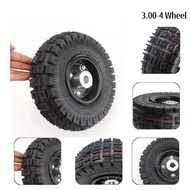 3.00-4 Electric Scooter Wheels 3.00-4 tyre inner tube and Bearing or Keyway Alloy Rim hub for Gas sc