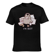 Good Printed Pusheen I'M Busy Fashion T-shirt Mens