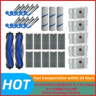 ECOVACS DEEBOT X11 Pro Omni  X11 OMNICYCLONE-Direct Drainage Version Main Side Brush Filter Mop Dust