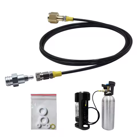 Soda Water Machine External Carbon Dioxide Cylinder TR21 Fill Adapter Kit Soda Maker CO2 Filling Sta