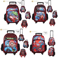 School Bag Backpack With Wheels 16 Inch captain america Model F8537-16