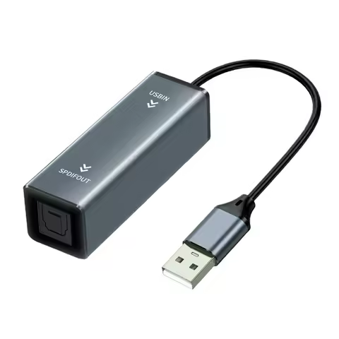 A68Z USB To Optical Audio Converter USB To SPDIF Adapter 24Bit/96KHZ Audio Adapter For Connecting La