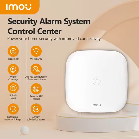 IMOU Smart Gateway Hub Wired&Wireless Remote Control Wi-Fi Built-in Siren For Alexa Google Home Smar