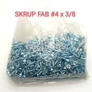 FAB Screws 4 x 3/ 8" Screws for ACP 2.6mm x 9.5mm contents 100 pcs