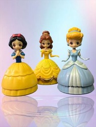 BANDAI Disney Heroine Doll Princess Belle Cinderella Snow White display figure 迪士尼白雪公主 貝兒公主 灰姑娘扭蛋擺設 