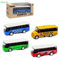 Mypink High Imitation Bus Shape Ornaments High Quality Kids Gift Hobbies Alloy Bus Model Extended Bu