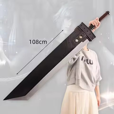 Game 7 VII 108cm Sword Weapons Cloud Strife Buster Sword Cosplay 1:1 Remake Sword Knife Safety PU Ga