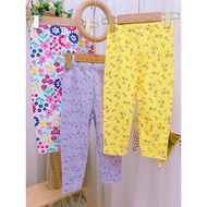 Baby Girl Kids flower Legging Cotton Tight Long Pants | Seluar Panjang budak Kanak kanak perempuan