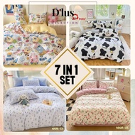 CADAR 5D NNM 7IN1 SET ITEM BAHARU 2000TC GETAH KELILING /BEDSHEET 5D NNM 7IN1 SET